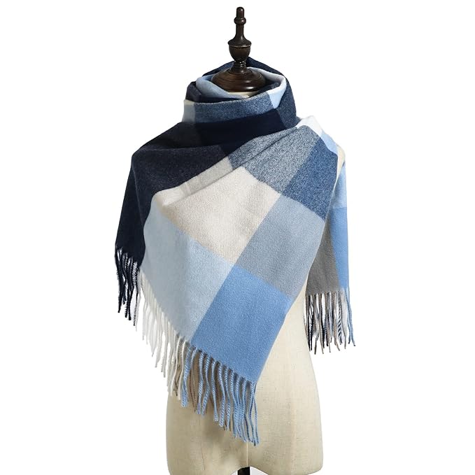 Elea - Écharpe en laine à mailles surdimensionnée pour femme | Écharpe d'automne et d'hiver confortable et élégante