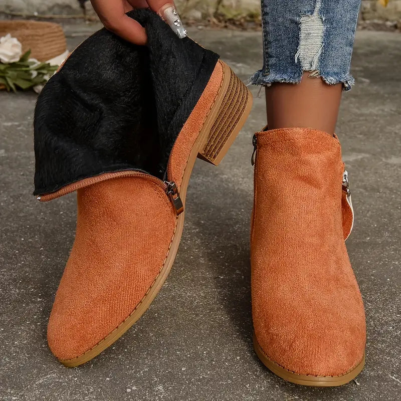 MAAIKE - BOTTINES ZIPPÉES RÉTRO