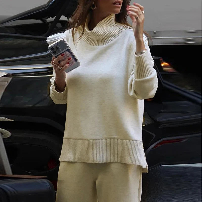 Marine - Ensemble tricot élégant et confortable
