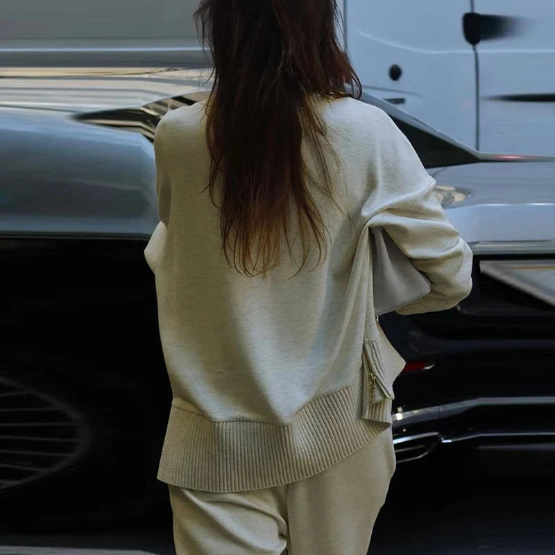 Marine - Ensemble tricot élégant et confortable