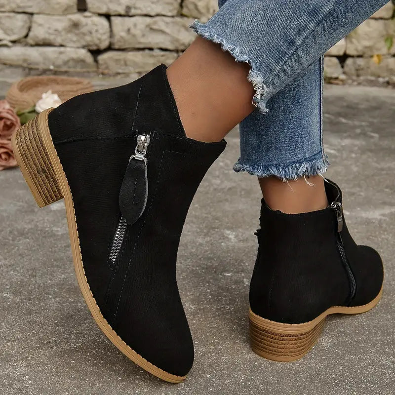 MAAIKE - BOTTINES ZIPPÉES RÉTRO
