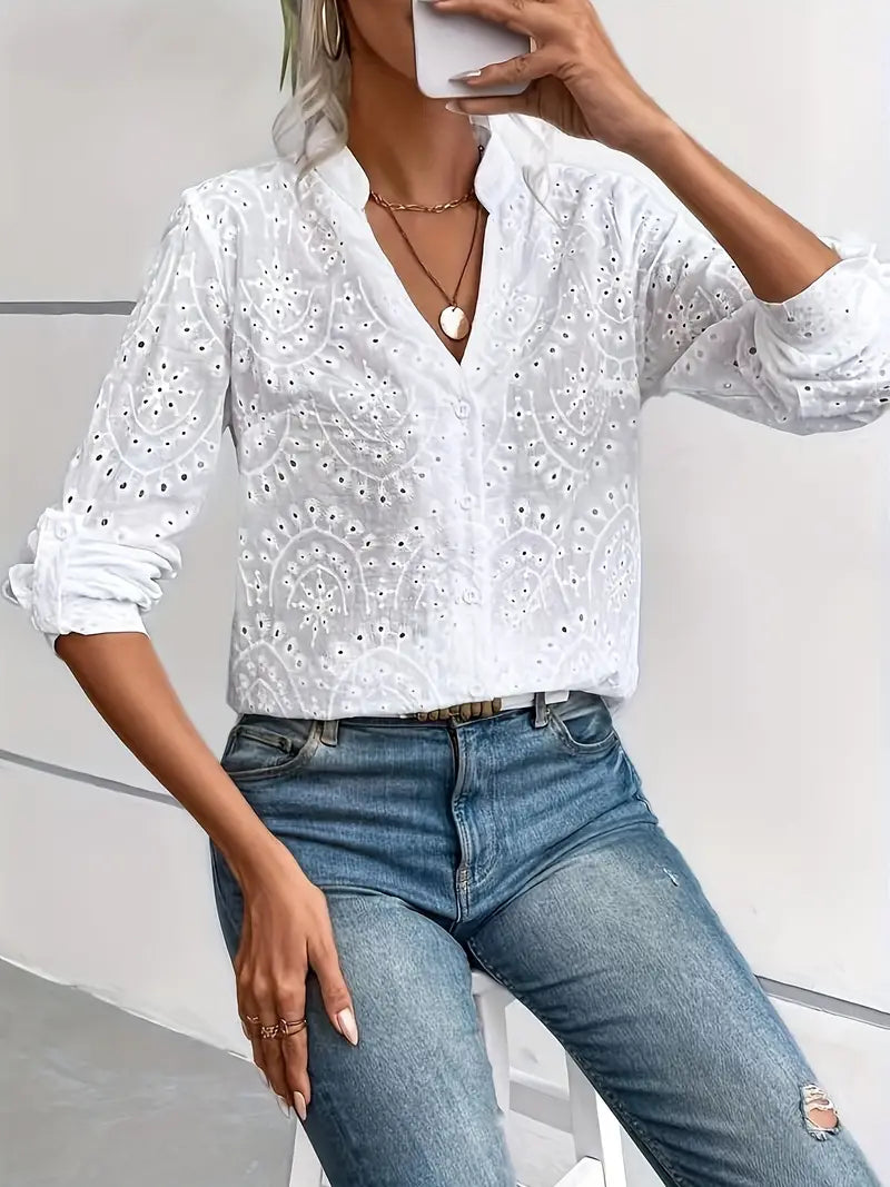 MILOU | BLOUSE ÉLÉGANTE AVEC MOTIF BOHO