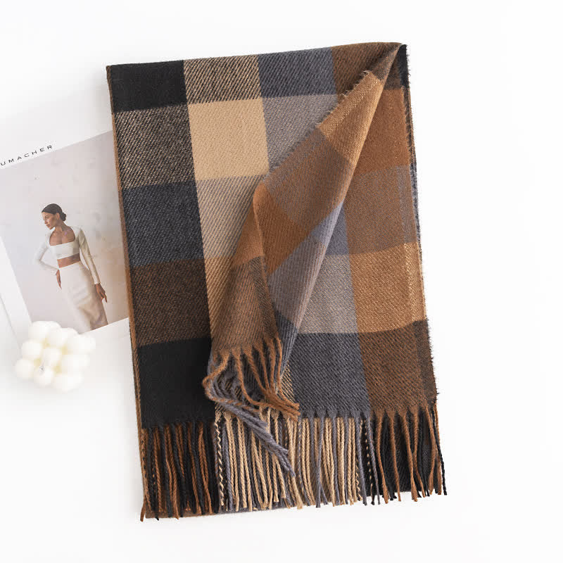 "Anais - Écharpe à franges vibrante pour femme aux couleurs vives et accrocheuses"