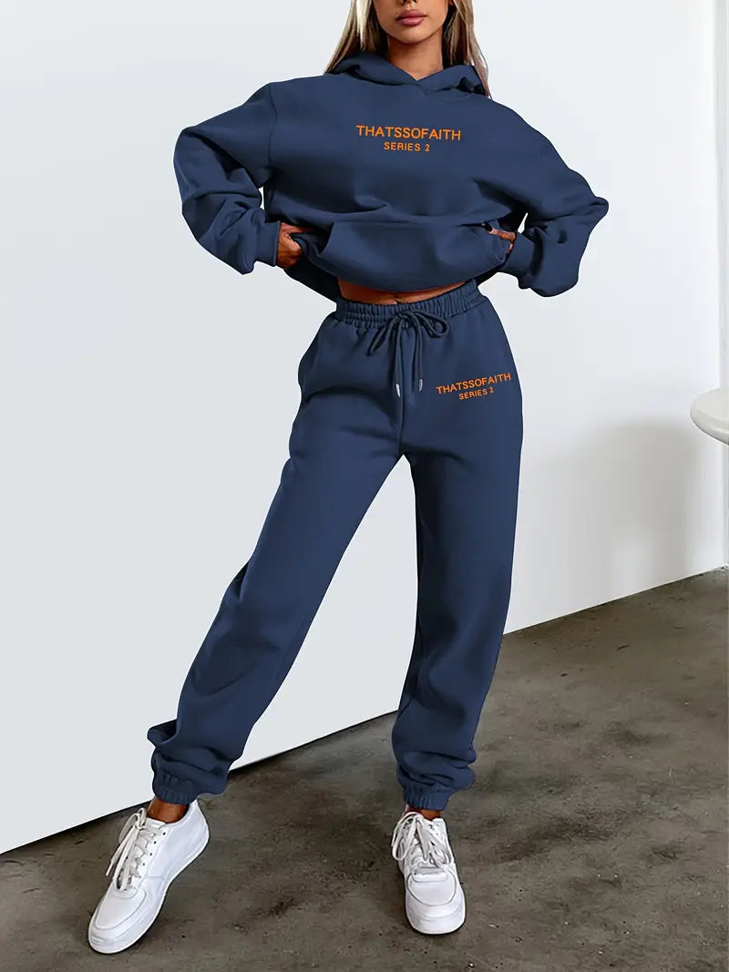 Daromira - Ensemble sweat à capuche et pantalon de jogging avec imprimé