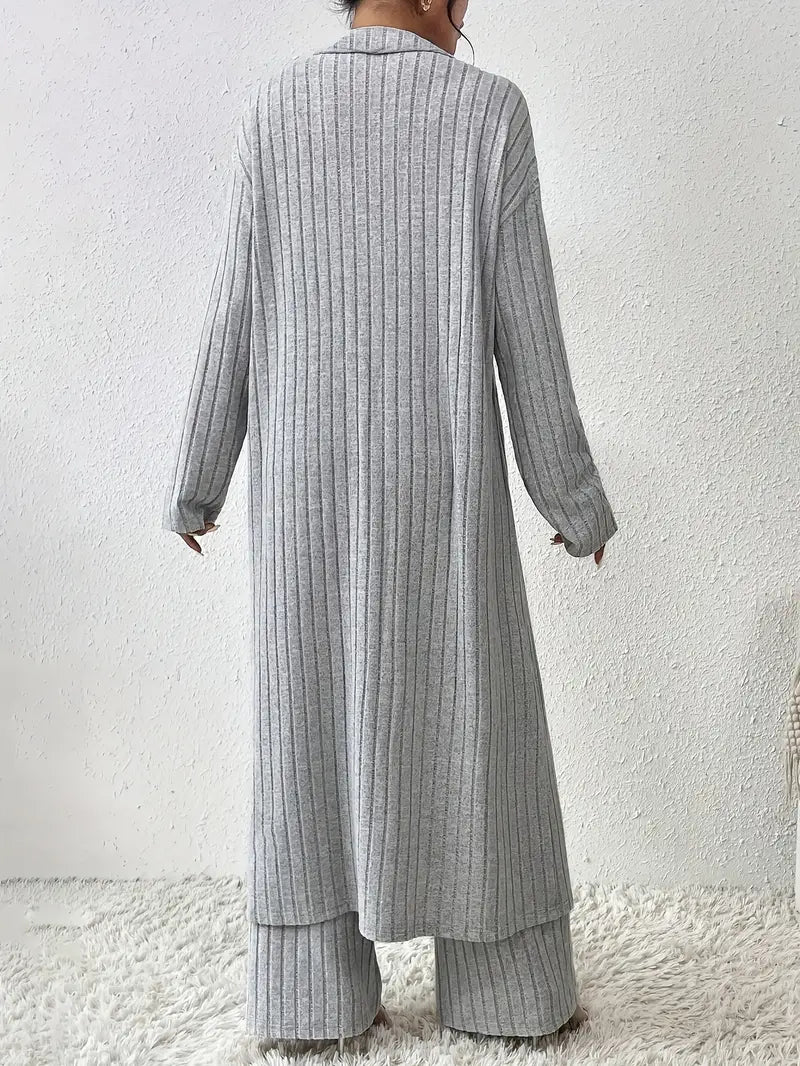 Tobiemira - Ensemble cardigan et pantalon droit