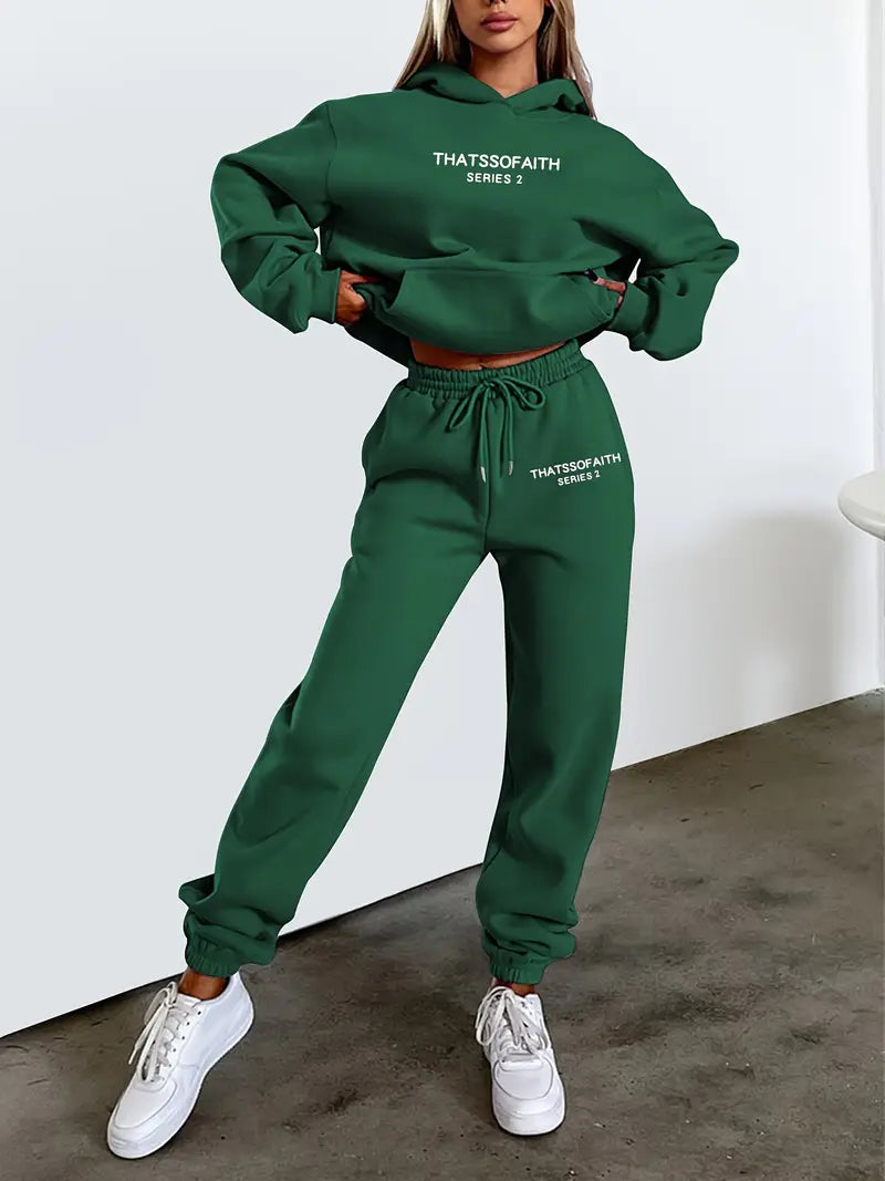Daromira - Ensemble sweat à capuche et pantalon de jogging avec imprimé