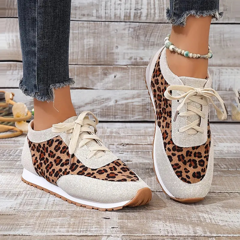WILMA - BASKETS CONFORTABLES À IMPRIMÉ LÉOPARD
