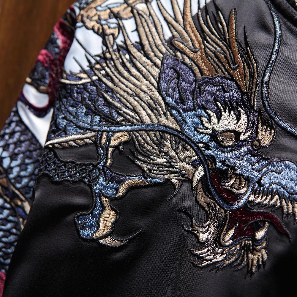 Sukajan - Veste souvenir de quatre créatures légendaires