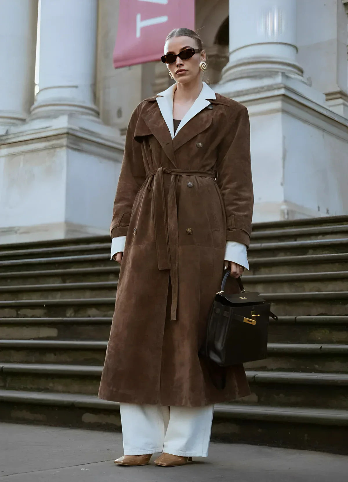 Noémie – Trench en daim