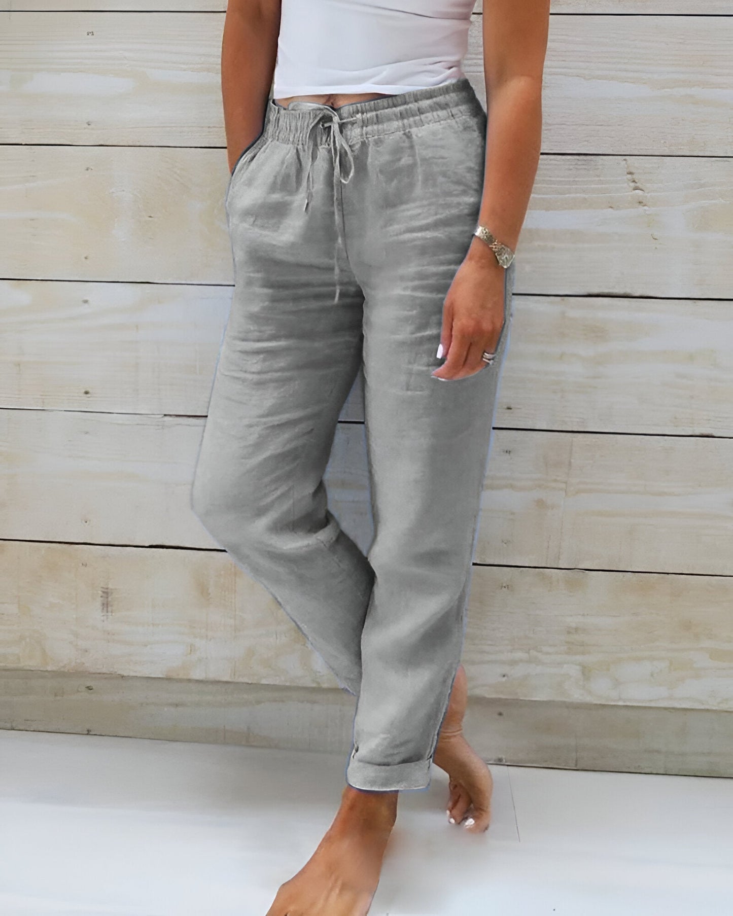 SASKIA - PANTALON ÉLASTIQUE ÉLÉGANT ET SANS EFFORT