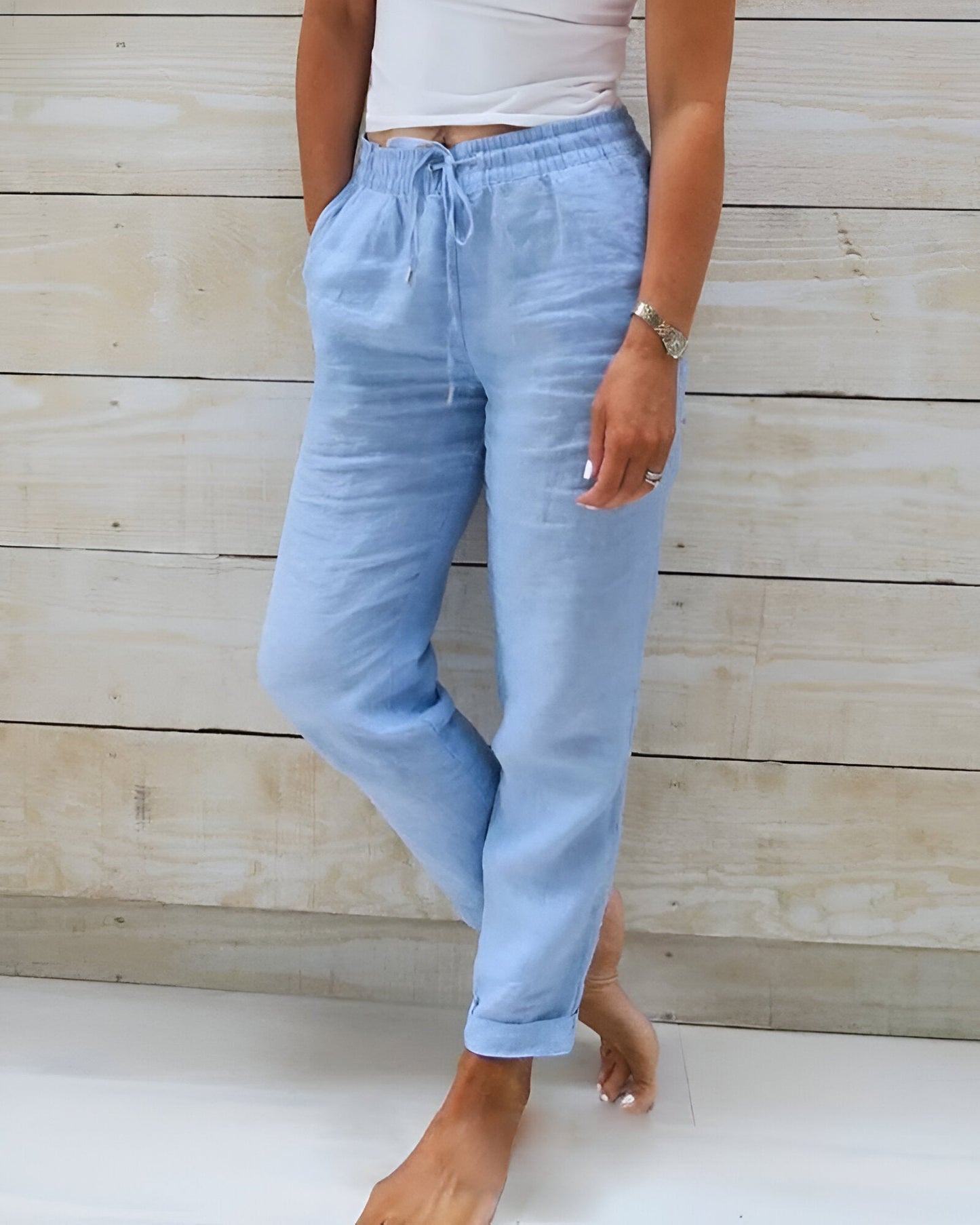 SASKIA - PANTALON ÉLASTIQUE ÉLÉGANT ET SANS EFFORT