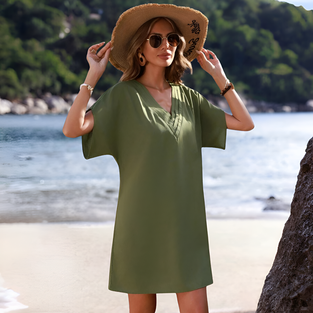 Astrid - Robe élégante à manches flottantes