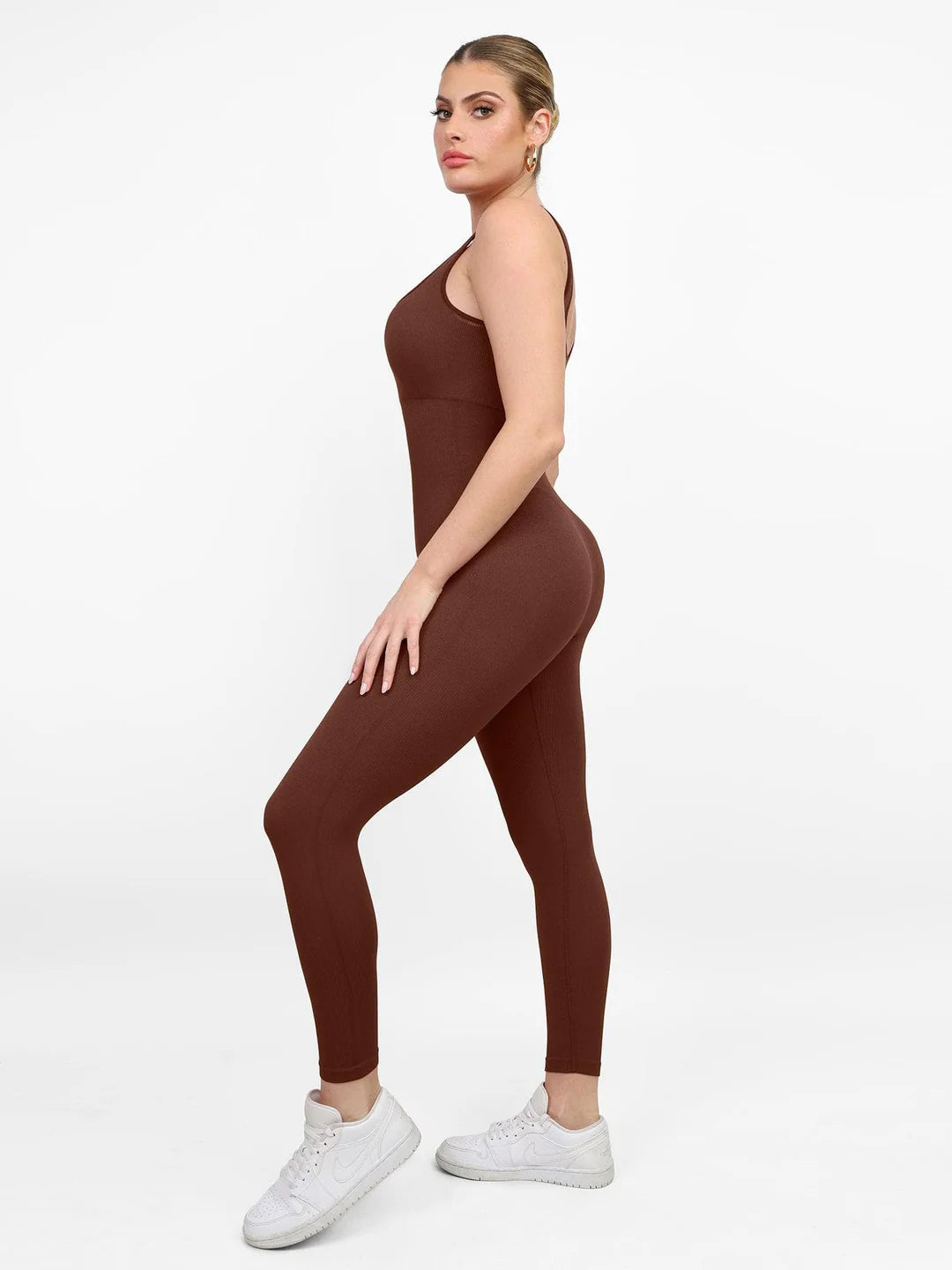 Naya – Combinaison de sport sans coutures à col carré