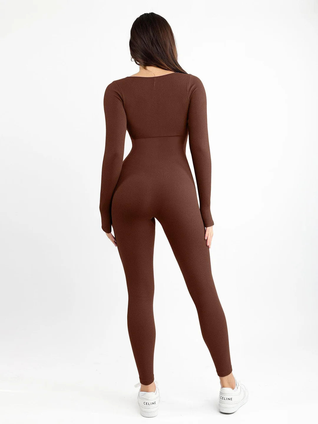 Naya – Combinaison de sport sans coutures à col carré