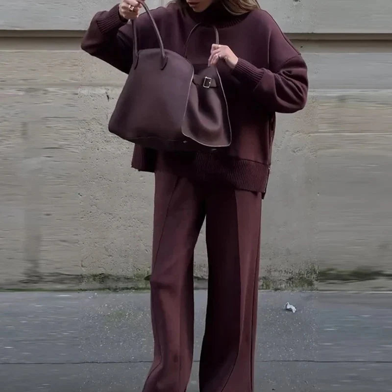 Marine - Ensemble tricot élégant et confortable