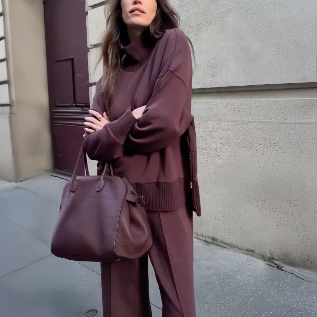 Marine - Ensemble tricot élégant et confortable