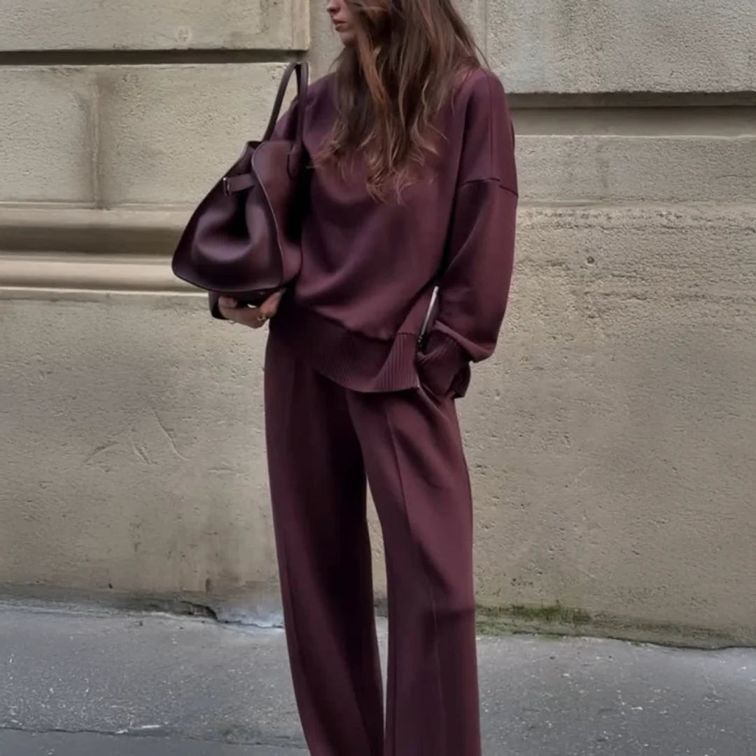 Marine - Ensemble tricot élégant et confortable