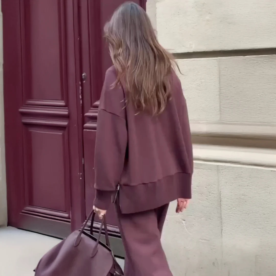 Marine - Ensemble tricot élégant et confortable