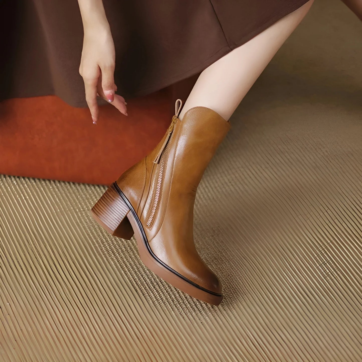 Anna – Bottines en cuir