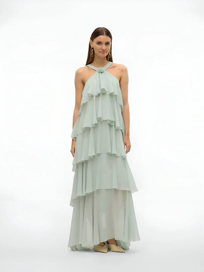 Robe longue à volants Amélie