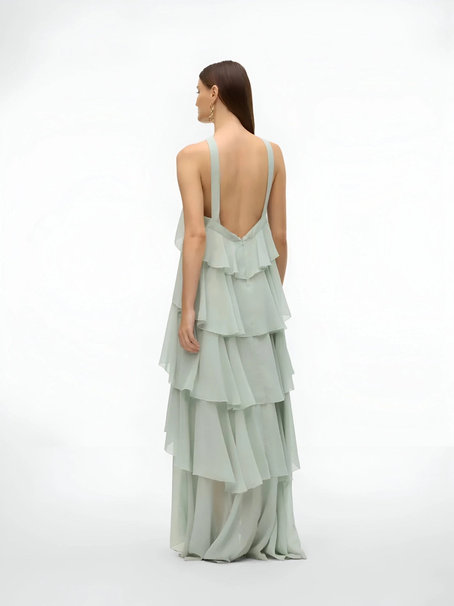 Robe longue à volants Amélie