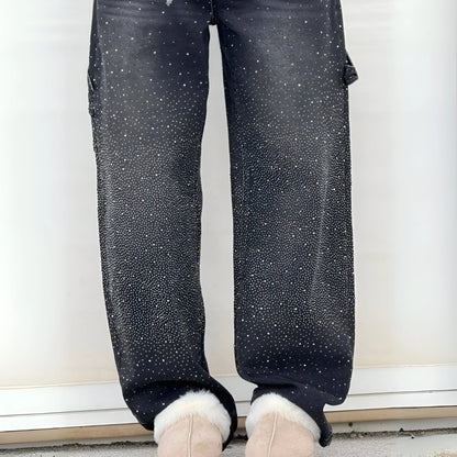 Stella – Glitter Washed Wide-Leg Jeans