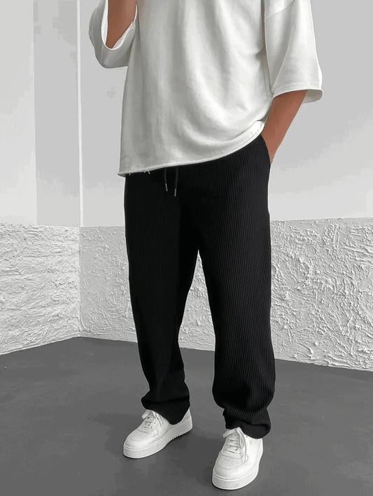 Serge - Pantalon décontracté côtelé pour homme