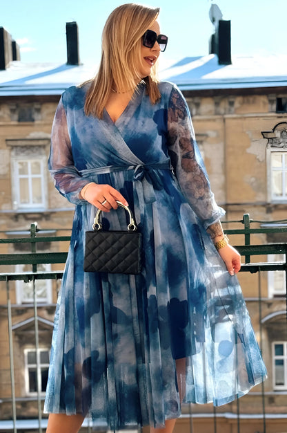 Robe mi-longue transparente Clémence
