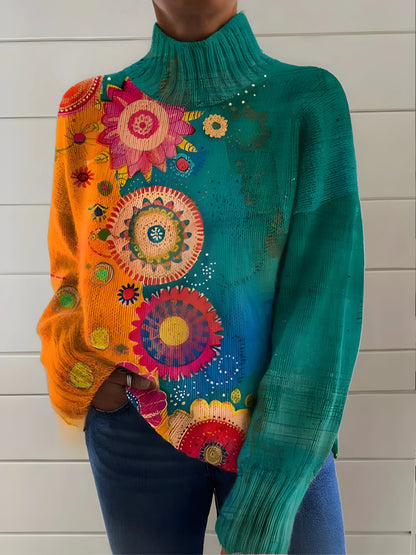 Elodie – Collection de pulls multi-imprimés artistiques