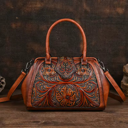 Anna - Sac à main en cuir sculpté à la main (édition limitée)