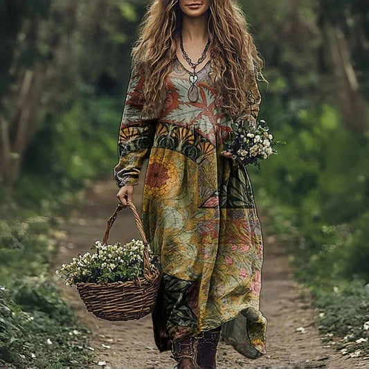Solène – Robe Longue Bohème
