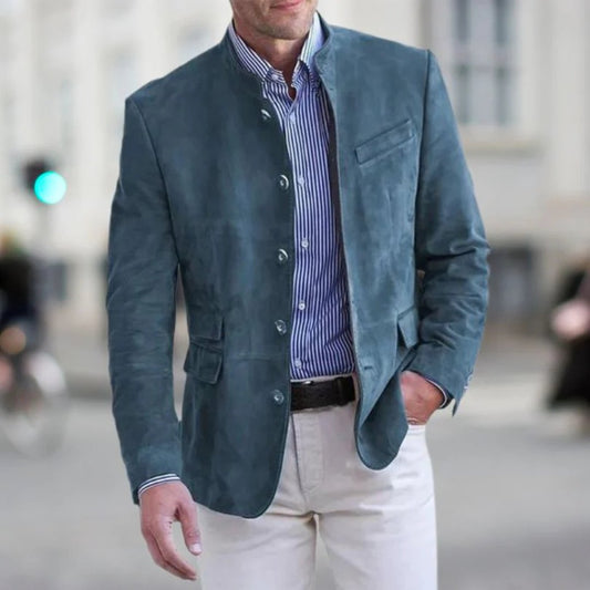Étienne – Modern Stand Collar Men's Blazer