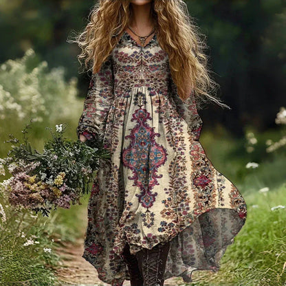 Antea – Bohemian Vintage Floral Maxi