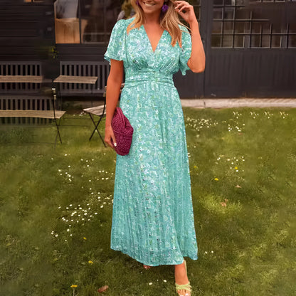 Florine – Flowy V-Neck Daylight Dress
