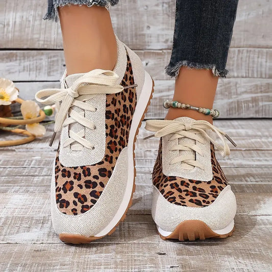 WILMA - BASKETS CONFORTABLES À IMPRIMÉ LÉOPARD