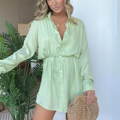 Livia - Robe barboteuse en satin