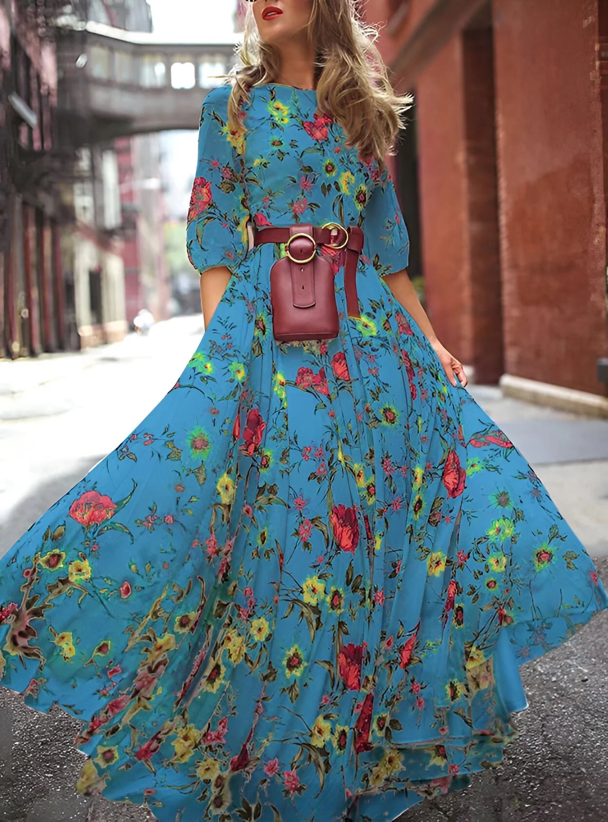 Séphora - Robe Maxi Swing Florale Bohème
