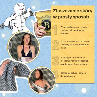 Gerlak™ Ręcznik Peelingujący Antybakteryjny