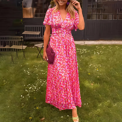 Florine – Flowy V-Neck Daylight Dress