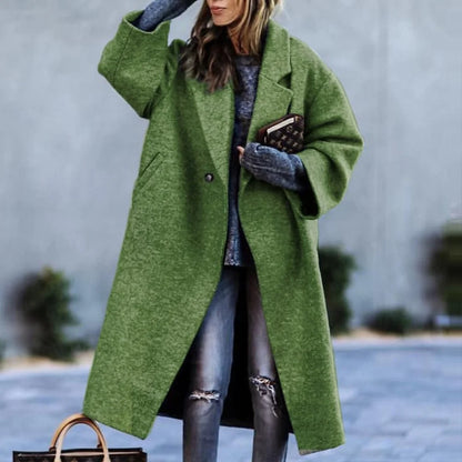 Céleste - Manteau oversize en laine artistique fait main