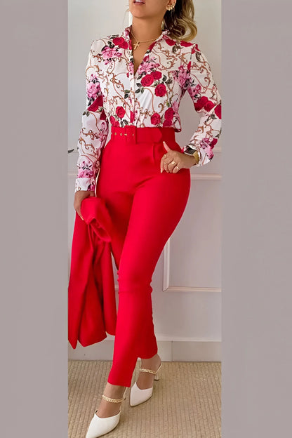 Pauline - Ensemble décontracté 3 pièces en coton pour femme