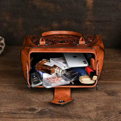 Anna - Sac à main en cuir sculpté à la main (édition limitée)