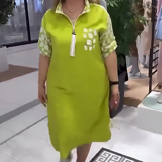 Robe à col zippé Zinnia