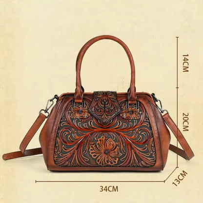 Anna - Sac à main en cuir sculpté à la main (édition limitée)