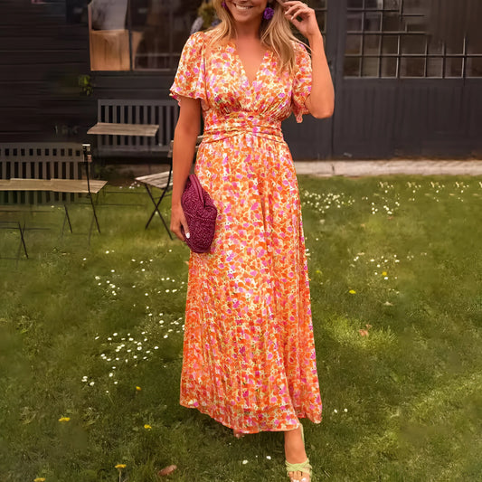 Florine – Flowy V-Neck Daylight Dress