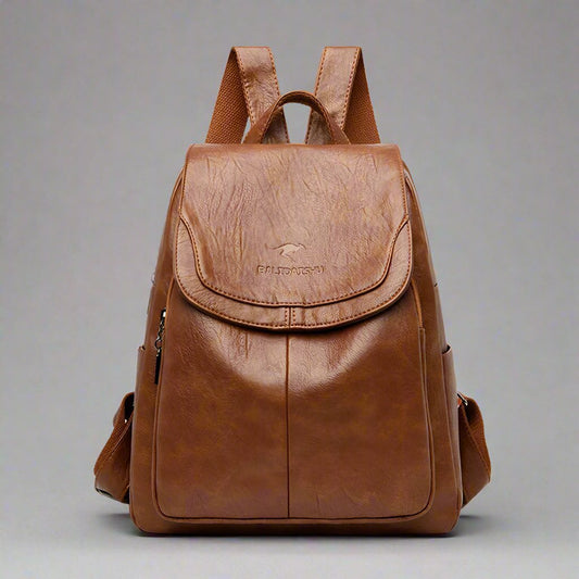 Izolda - Sac à dos antivol en cuir
