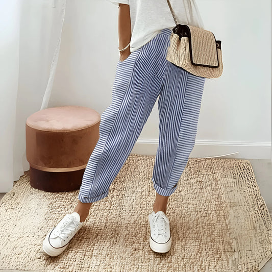 Marinette – Striped Coastal Lounge Pants
