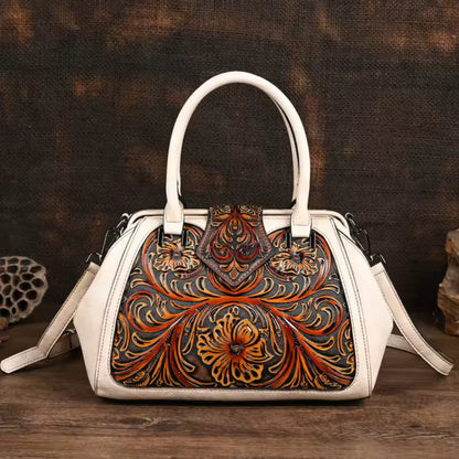 Anna - Sac à main en cuir sculpté à la main (édition limitée)