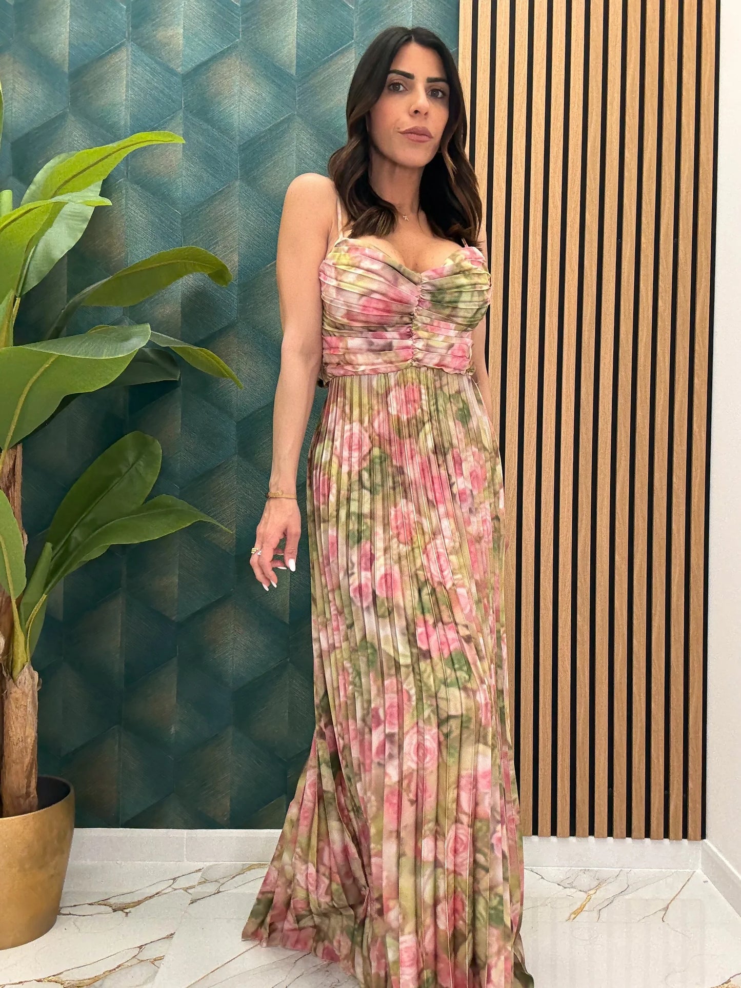 Andaza - Robe Élégance Florale – Taille Unique, Grâce Universelle
