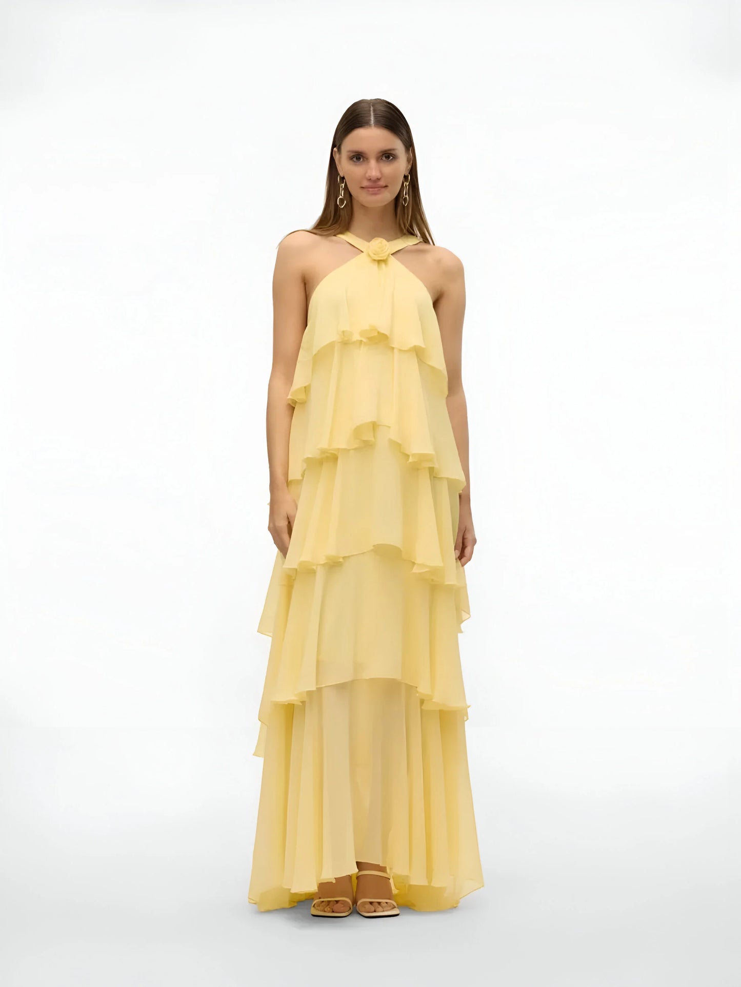 Robe longue à volants Amélie